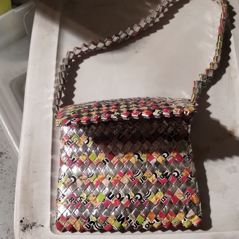 Colorful One Of A Kind Handmade Maruchan Shoulder Bag